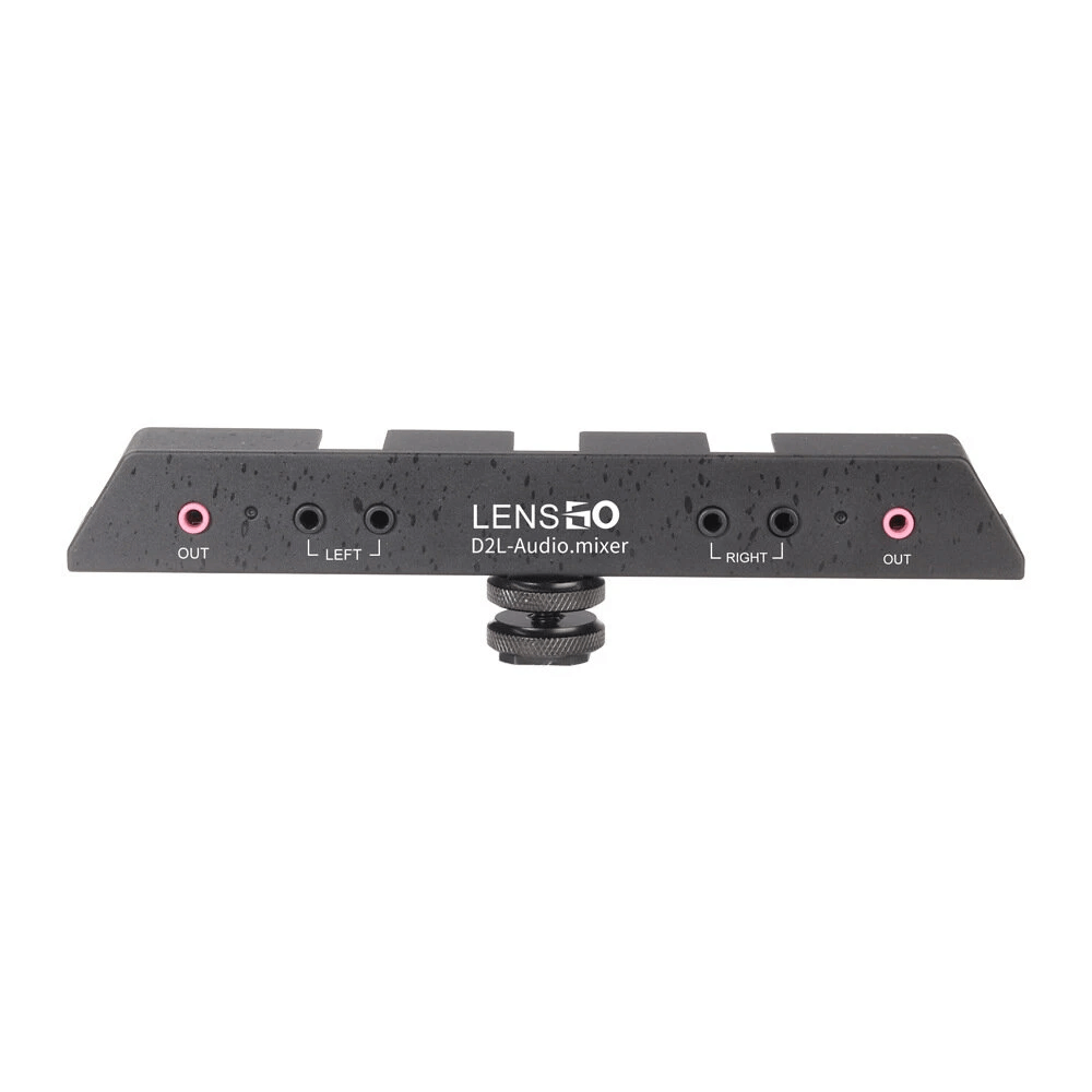 Adaptador-de-Audio-Mixer-LensGo-D2L-para-Transmissores-Microfones-Wireless Adaptador-de-Audio-Mixer-LensGo-D2L-para-Transmissores-Microfones-Wireless