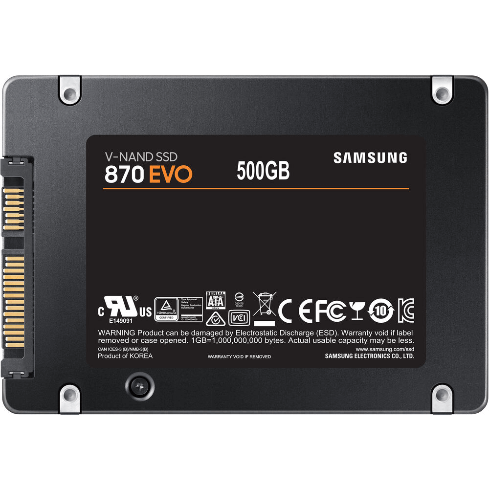 SD Samsung 870 EVO 500Gb SATAIII - eMania Foto e Video