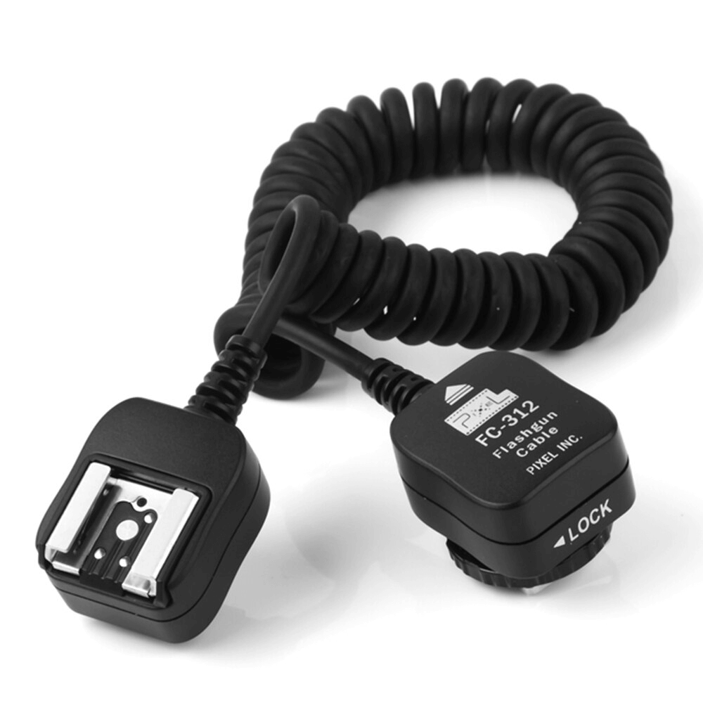 Cabo-Extensor-de-Sapata-Pixel-FC-312-S-para-Nikon--1.8m- Cabo-Extensor-de-Sapata-Pixel-FC-312-S-para-Nikon--1.8m-