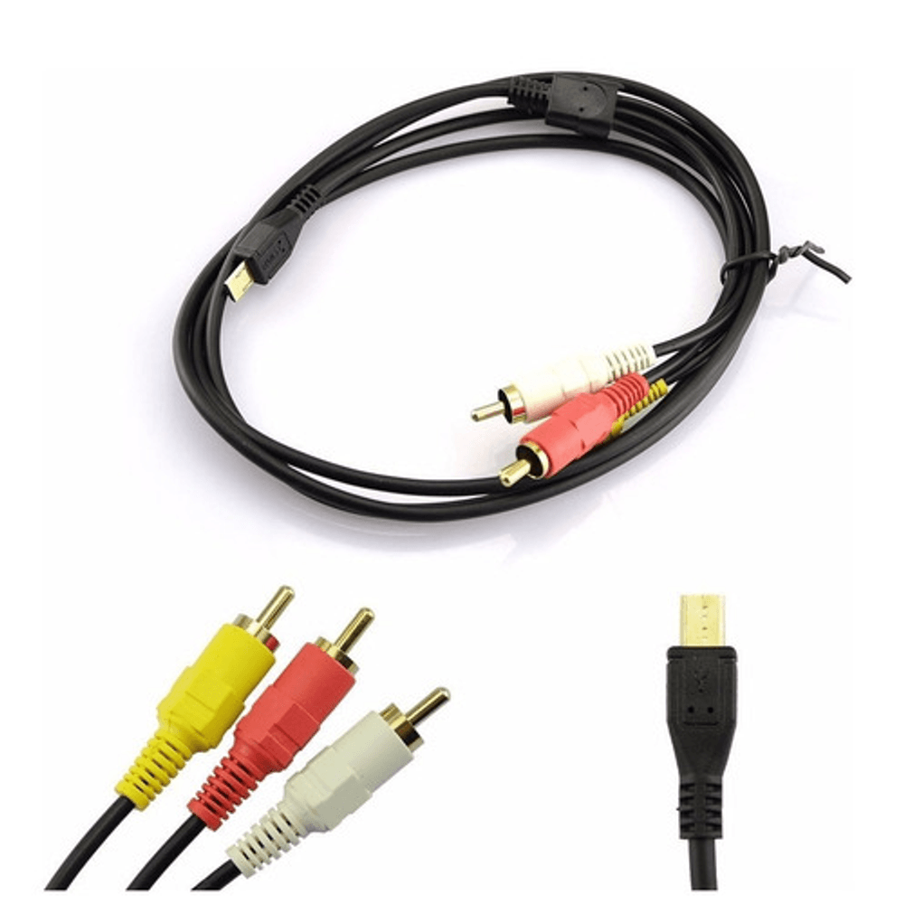 Cabo Sony VMC-15MR3 AV RCA Multi Terminal - Foto E Video
