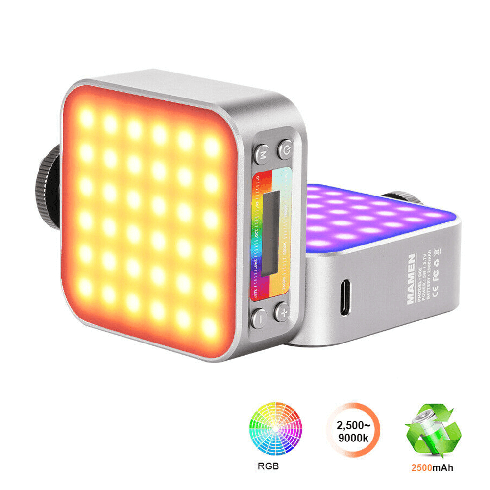 Iluminador-Led-Video-Light-RGB-LED-01-Dupla-Face-5W-Compacto-para-Cameras-e-Filmadoras Iluminador-Led-Video-Light-RGB-LED-01-Dupla-Face-5W-Compacto-para-Cameras-e-Filmadoras