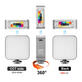 Iluminador-Led-Video-Light-RGB-LED-01-Dupla-Face-5W-Compacto-para-Cameras-e-Filmadoras
