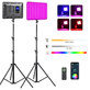 Kit-Iluminacao-LED-Weeylite-Sprite-20-RGB-Video-Light-30W-Controle-Remoto---Tripes-2M--Bivolt-