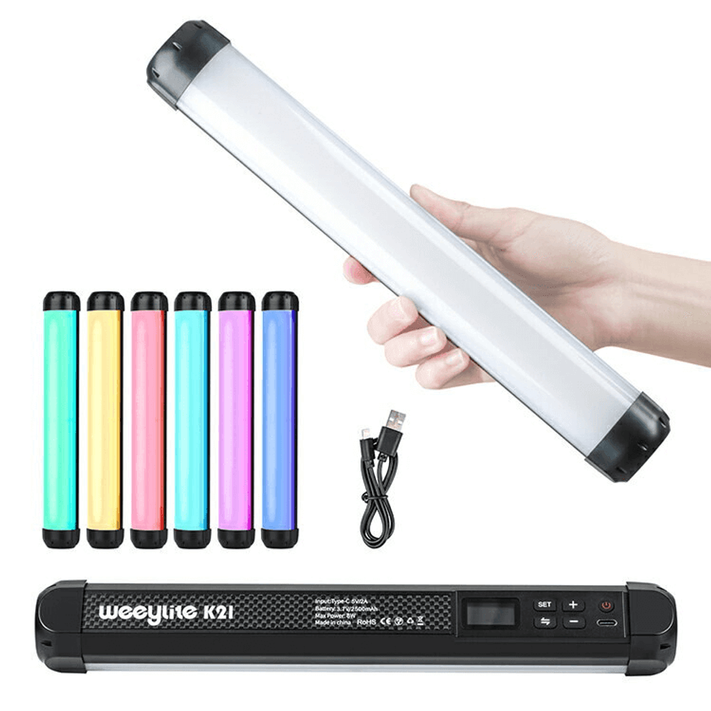 Bastão Led Weeylite K21 RGB Full Color - eMania Foto e Video