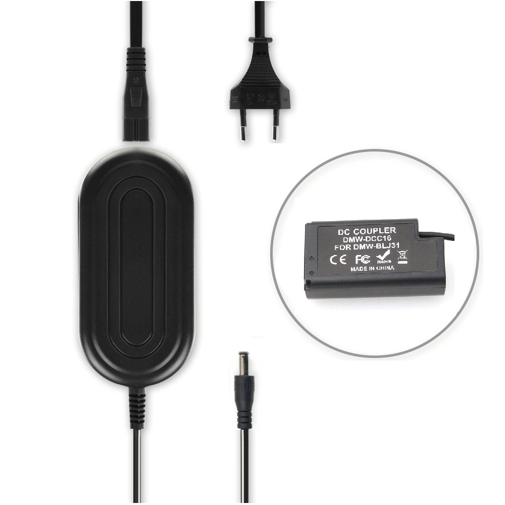 Adaptador-DMW-AC8-com-Acoplador-DMW-DCC16-para-Bateria-Panasonic-DMW-BLJ31--Bivolt- Adaptador-DMW-AC8-com-Acoplador-DMW-DCC16-para-Bateria-Panasonic-DMW-BLJ31--Bivolt-