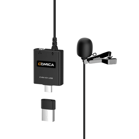 Microfone-de-Lapela-Comica-CVM-V01.USB-Condensador-Omnidirecional-para-Smartphones--USB-C-