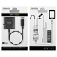 Adaptador-de-Audio-Multifuncional-Comica-Duplo-P2-3.5mm--TRS-TRRS--para-USB-C Adaptador-de-Audio-Multifuncional-Comica-Duplo-P2-3.5mm--TRS-TRRS--para-USB-C