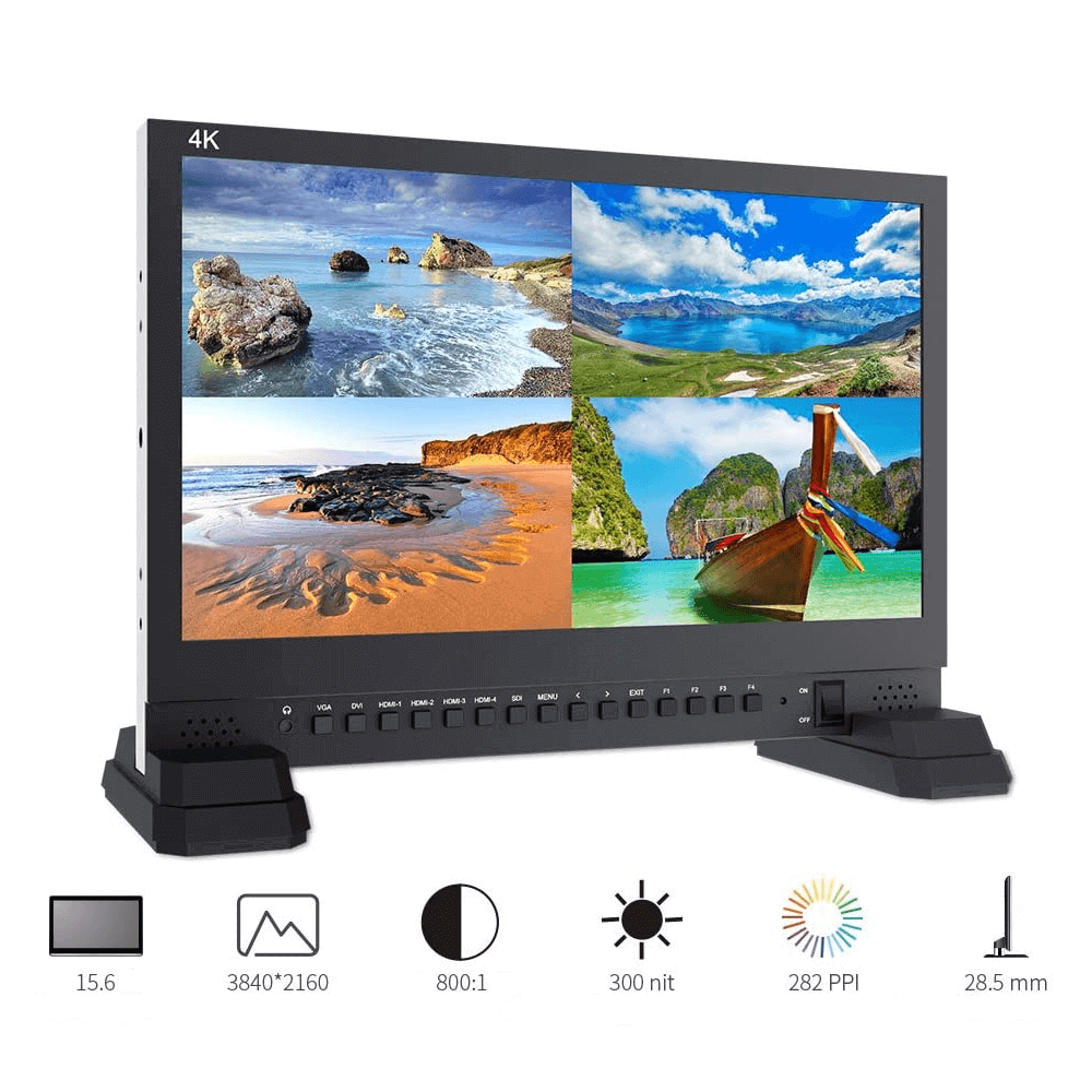 Monitor FeelWorld 4K156-9HSD 15.6" SDI HDMI 4K - EMania Foto E Video