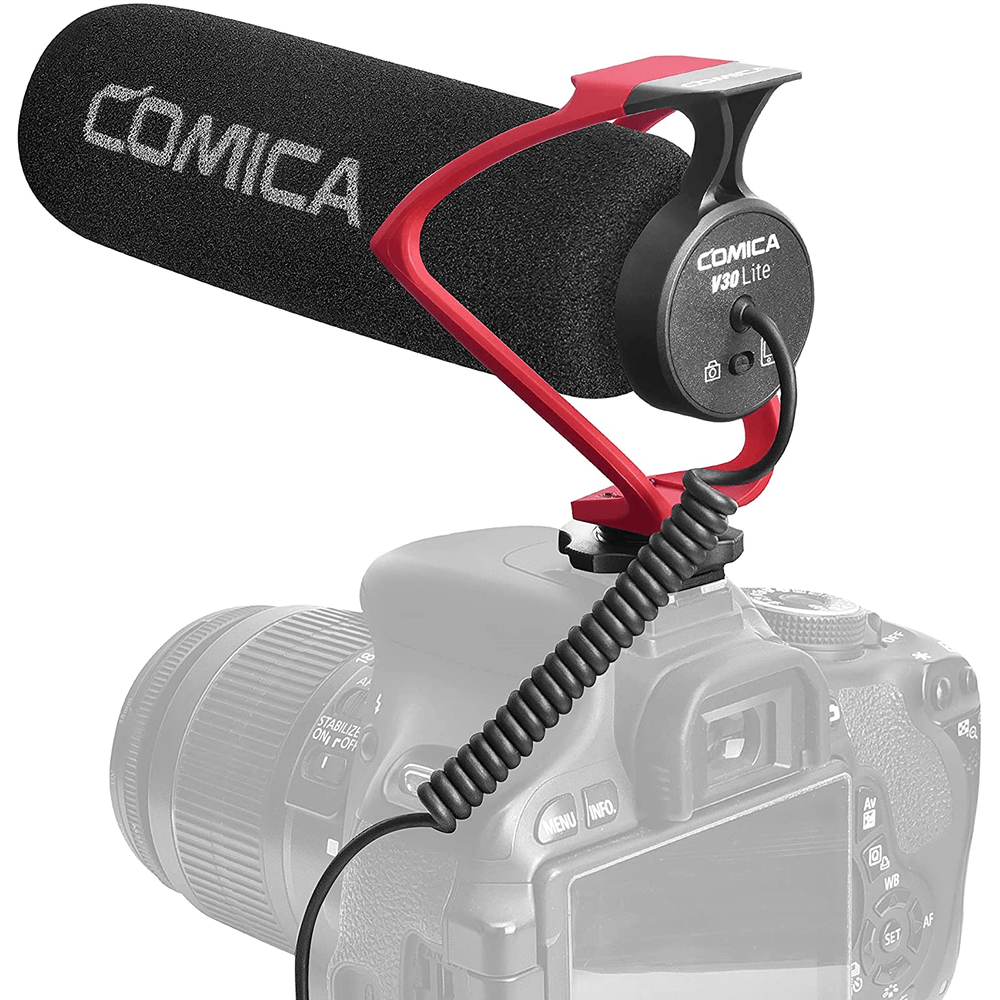 Microfone-Shotgun-Comica-CVM-V30-LITE-R-Camera-Mount-para-Cameras-e-SmartPhones--Vermelho- Microfone-Shotgun-Comica-CVM-V30-LITE-R-Camera-Mount-para-Cameras-e-SmartPhones--Vermelho-