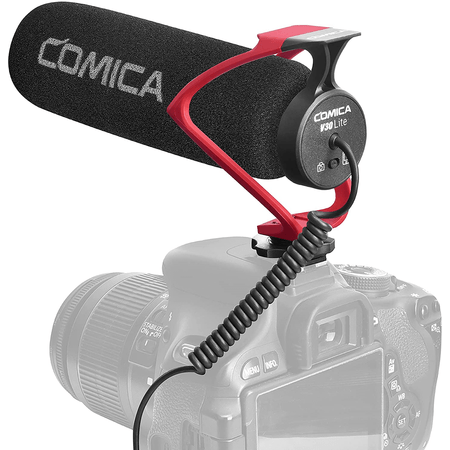 Microfone-Shotgun-Comica-CVM-V30-LITE-R-Camera-Mount-para-Cameras-e-SmartPhones--Vermelho-