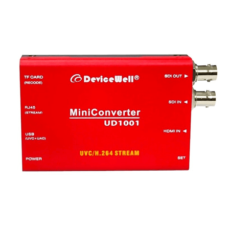 Mini-Conversor-SDI-Devicewell-UD1001-SDI-HDMI-UVC-USB-1080P-IP-Stream-Video