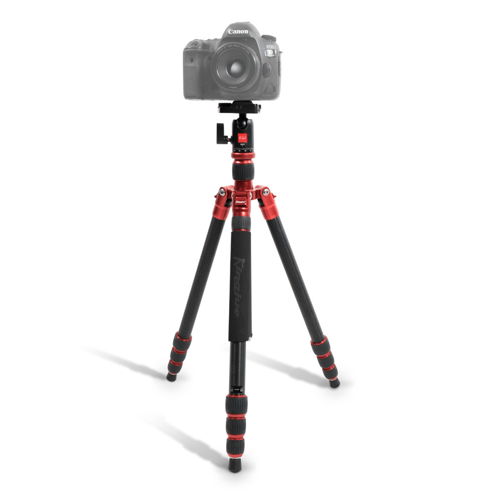 Tripe---Monope-Kingjoy-AC-258-com-Cabeca-Ball-Head-QB-00-Aluminio-para-ate-10kg--Vermelho- Tripe---Monope-Kingjoy-AC-258-com-Cabeca-Ball-Head-QB-00-Aluminio-para-ate-10kg--Vermelho-