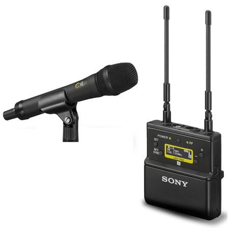 Sistema-Wireless-Sony-UWP-D22-Microfone-de-Mao-Cardioide-Sem-Fio-com-Montagem-em-Cameras
