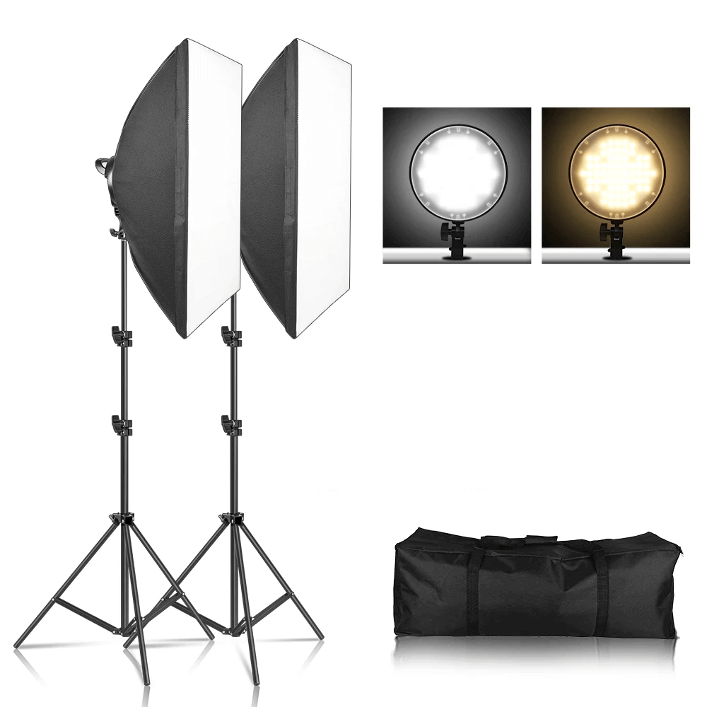 Kit-Iluminacao-de-Luz-Continua-para-Estudio-MLG-065-Led-Circular-600W-e-Softbox--Bivolt- Kit-Iluminacao-de-Luz-Continua-para-Estudio-MLG-065-Led-Circular-600W-e-Softbox--Bivolt-