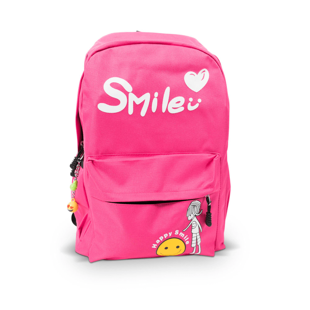 Mochila-Juvenil-Happy-Smile-Personalizada--Rosa- Mochila-Juvenil-Happy-Smile-Personalizada--Rosa-