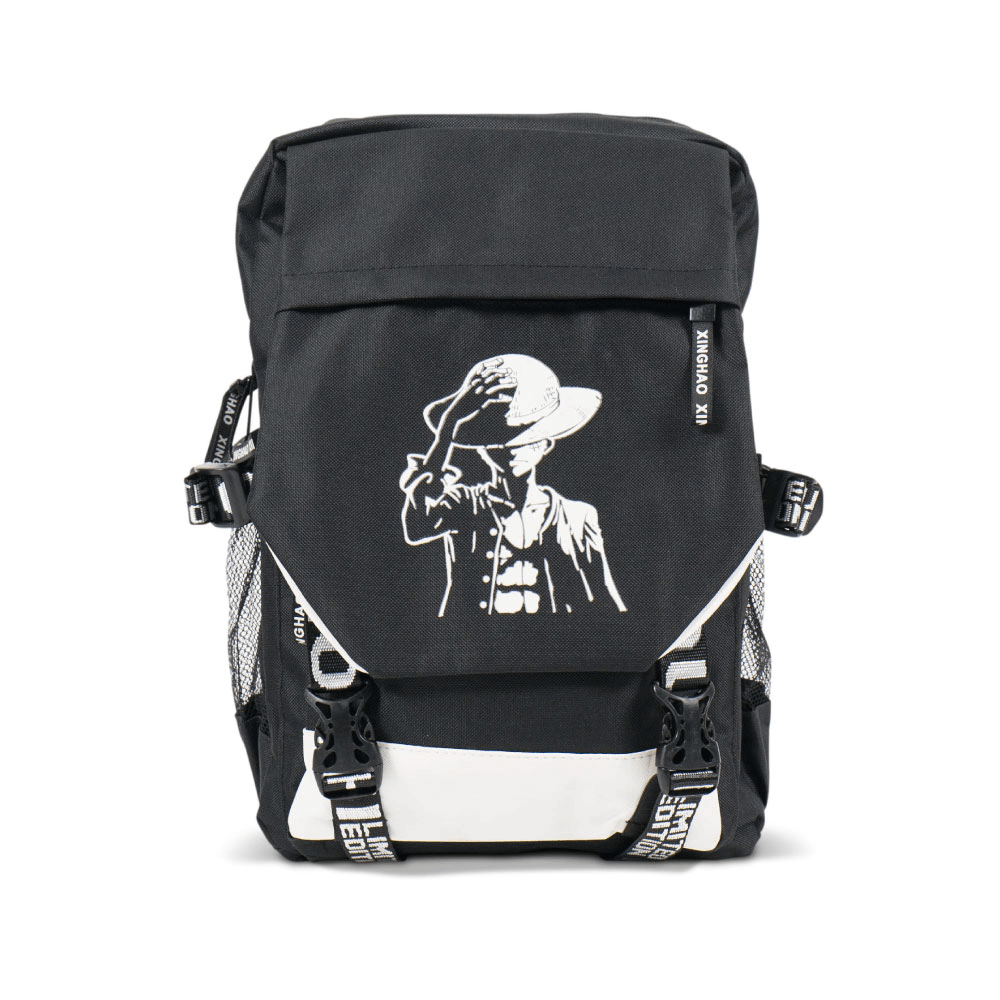 Mochila-Oxford-One-Piece-Luffy-Personalizada--Preta- Mochila-Oxford-One-Piece-Luffy-Personalizada--Preta-