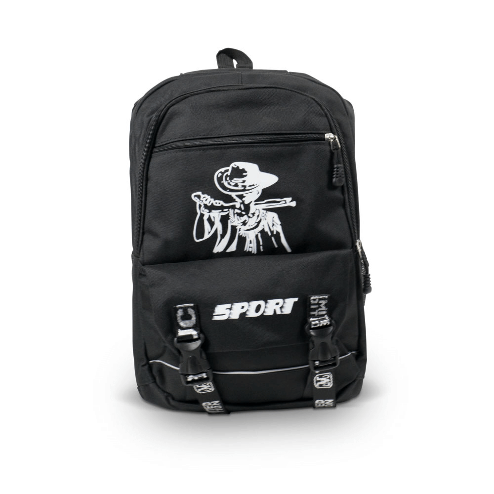 Mochila-Sport-One-Piece-Luffy-Personalizada--Preta- Mochila-Sport-One-Piece-Luffy-Personalizada--Preta-