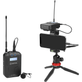 Sistema-Wireless-Boya-BY-WM6S-Microfone-de-Lapela-Sem-Fio-UHF-com-Montagem-em-Camera