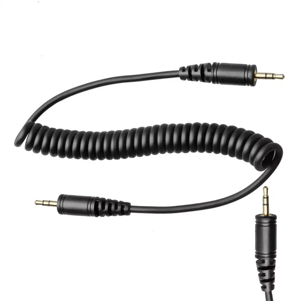 Cabo-Espiral-de-Sincronismo-Viltrox-C1-C1-2.5mm-para-Cameras-Canon Cabo-Espiral-de-Sincronismo-Viltrox-C1-C1-2.5mm-para-Cameras-Canon