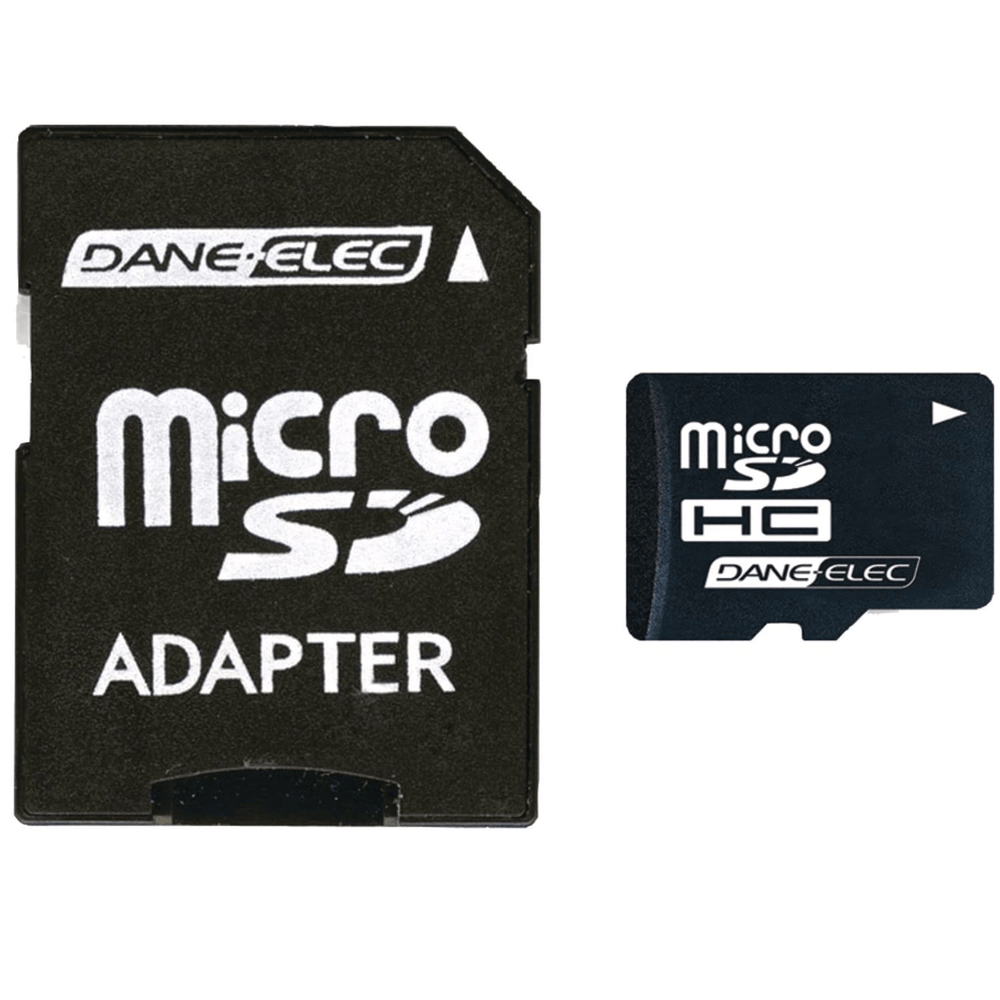Cartao-Micro-SDHC-32Gb-Dane-Elec-2-em-1-Classe-4-com-Adaptador-SD Cartao-Micro-SDHC-32Gb-Dane-Elec-2-em-1-Classe-4-com-Adaptador-SD