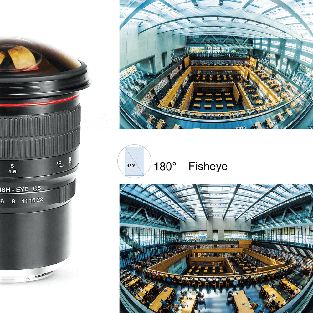 Lente Meike MK 8mm f/2 Fisheye MFT - WorldView