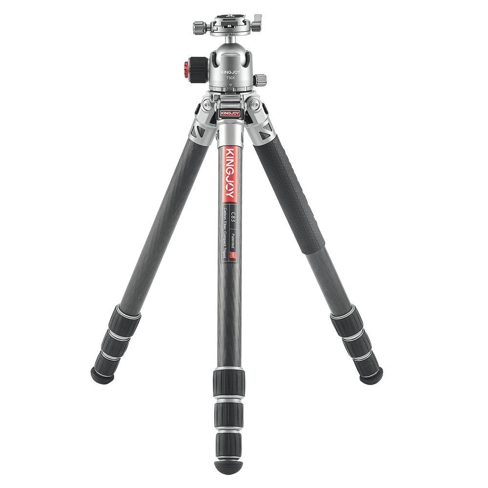 Tripe-Profissional-Kingjoy-C83-Fibra-de-Carbono-com-Cabeca-Ball-Head-T30x--20Kg- Tripe-Profissional-Kingjoy-C83-Fibra-de-Carbono-com-Cabeca-Ball-Head-T30x--20Kg-
