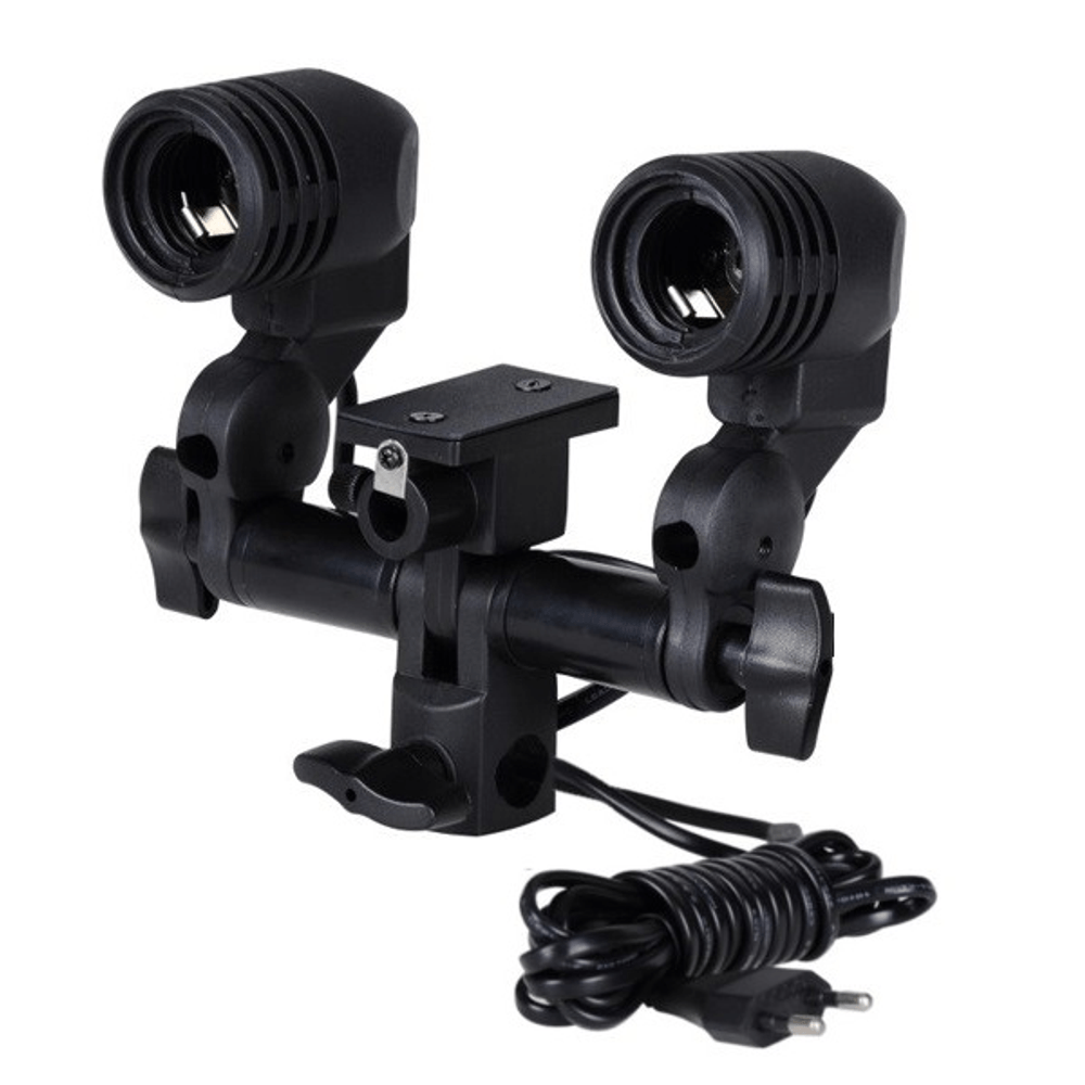 Holder-Soquete-de-Iluminacao-E27-Duplo-para-Sombrinha-e-Luz-Continua Holder-Soquete-de-Iluminacao-E27-Duplo-para-Sombrinha-e-Luz-Continua