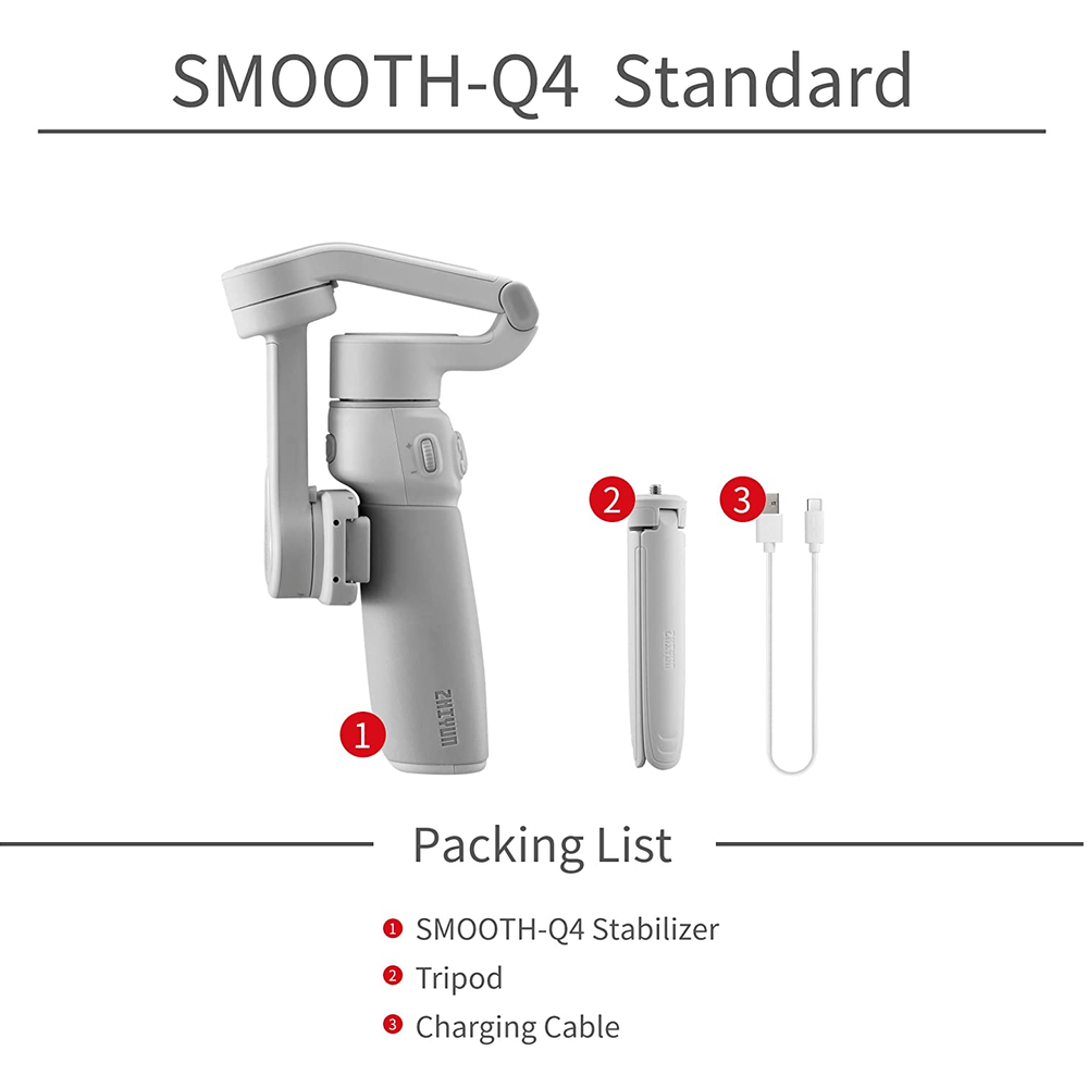 Estabilizador Zhiyun Smooth-Q4 para Smartphones - WorldView
