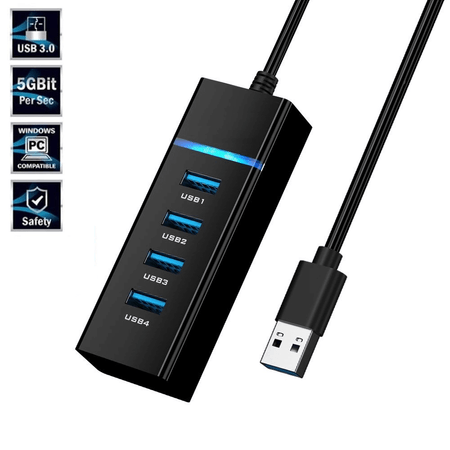 Hub-USB-3.0-com-4-Portas-5.0Gbps-de-Alta-Velocidade