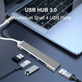 Hub-Adaptador-USB-C-OTG-com-4-Portas-3x-USB-2.0---1x-USB-3.0-de-Alta-Velocidade Hub-Adaptador-USB-C-OTG-com-4-Portas-3x-USB-2.0---1x-USB-3.0-de-Alta-Velocidade