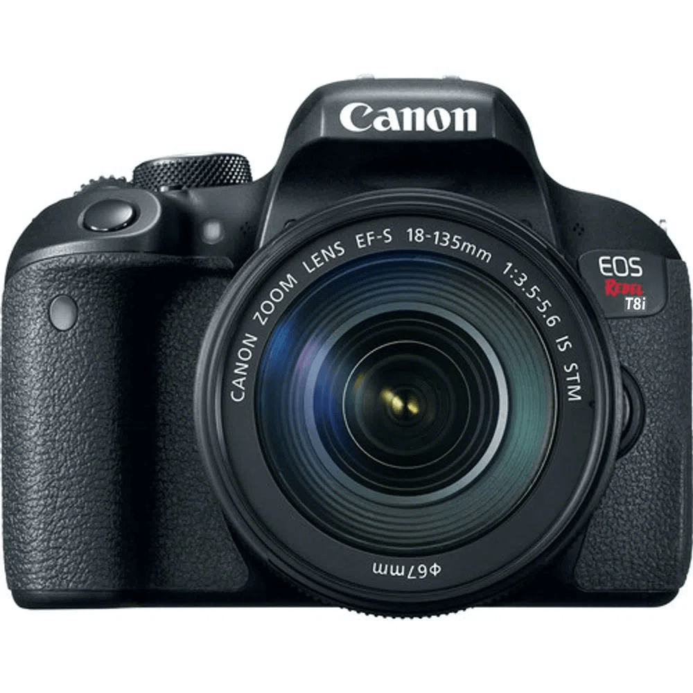 Canon EOS Rebel T8i Lente EF-S 18-135mm IS STM - eMania Foto e Video