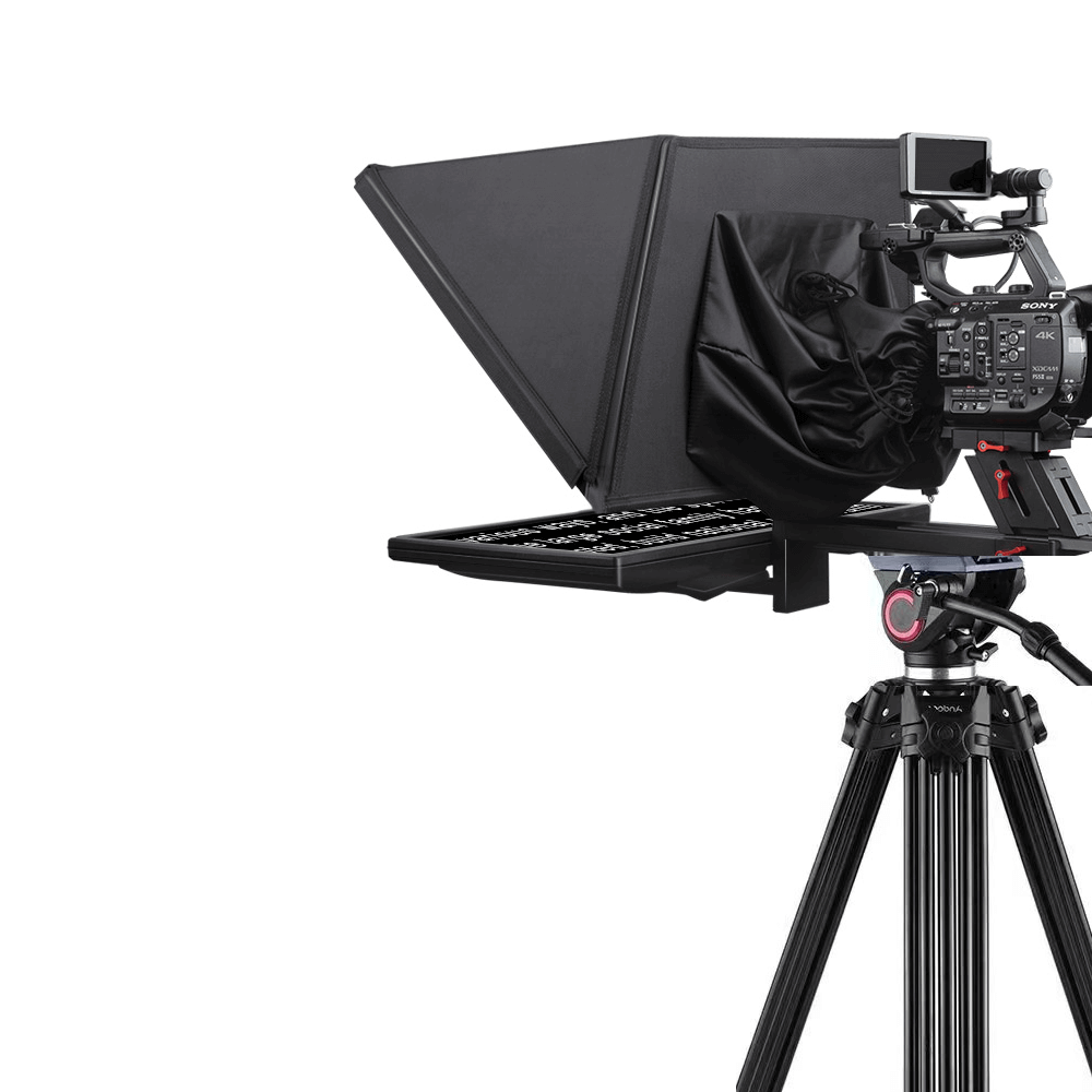 Kit Teleprompter Broadcast Desview 17" eMania Foto e Video