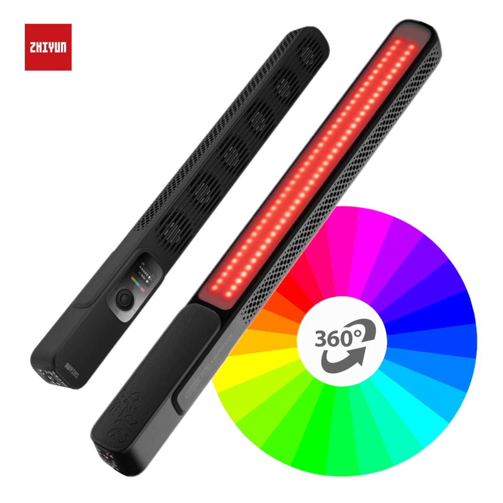 Iluminador-Bastao-LED-Zhiyun-Five-Ray-FR100C-RGB-Light-Stick-Portatil-100W-Bi-Color-2700K-6200K--Preto- Iluminador-Bastao-LED-Zhiyun-Five-Ray-FR100C-RGB-Light-Stick-Portatil-100W-Bi-Color-2700K-6200K--Preto-