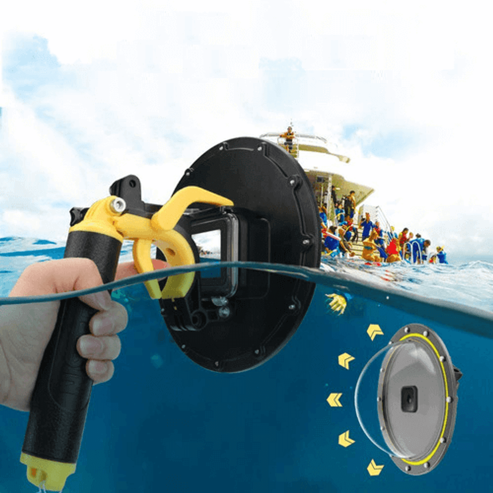 Dome Port TELESIN Per GoPro Hero 9-13 - Custodia Impermeabile 6 Pollici Per Foto Subacquee - Foto 9