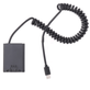 Adaptador-Dummy-PD-Bateria-NP-FZ100-Espiral-com-Conector-USB-C