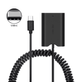 Adaptador-Dummy-PD-DK-X1-Bateria-NP-BX1-Espiral-com-Conector-USB-C Adaptador-Dummy-PD-DK-X1-Bateria-NP-BX1-Espiral-com-Conector-USB-C
