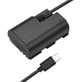 Adaptador-Dummy-PD-DR-E6-Bateria-Canon-LP-E6-Espiral-com-Conector-USB-C Adaptador-Dummy-PD-DR-E6-Bateria-Canon-LP-E6-Espiral-com-Conector-USB-C
