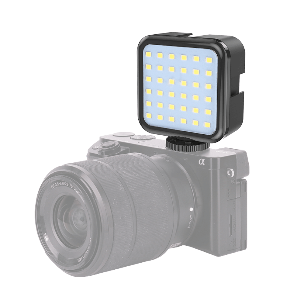 Iluminador-LED-Mamen-D36-Video-Light-Compacto-5500K-de-5W-para-Cameras-e-Filmadoras Iluminador-LED-Mamen-D36-Video-Light-Compacto-5500K-de-5W-para-Cameras-e-Filmadoras