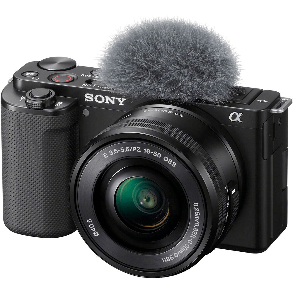 Camera-Sony-ZV-E10-Mirrorless-4K-com-Lente-16-50mm--Preta- Camera-Sony-ZV-E10-Mirrorless-4K-com-Lente-16-50mm--Preta-