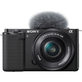 Camera-Sony-ZV-E10-Mirrorless-4K-com-Lente-16-50mm--Preta- Camera-Sony-ZV-E10-Mirrorless-4K-com-Lente-16-50mm--Preta-