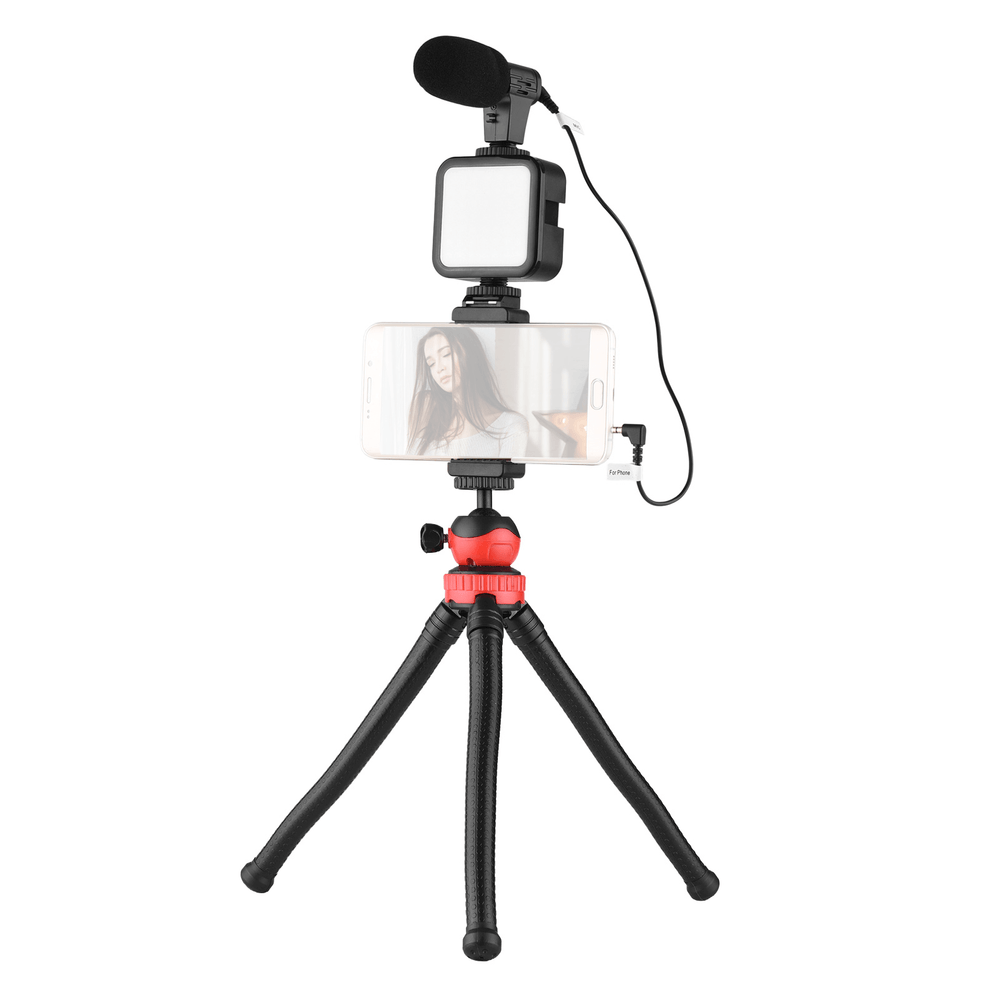 Kit-Gravacao-Jumpflash-04LM-Vlogging-Microfone-LED-Tripe-Flexivel-e-Controle-Remoto-para-Smartphone Kit-Gravacao-Jumpflash-04LM-Vlogging-Microfone-LED-Tripe-Flexivel-e-Controle-Remoto-para-Smartphone