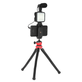 Kit-Gravacao-Jumpflash-04LM-Vlogging-Microfone-LED-Tripe-Flexivel-e-Controle-Remoto-para-Smartphone