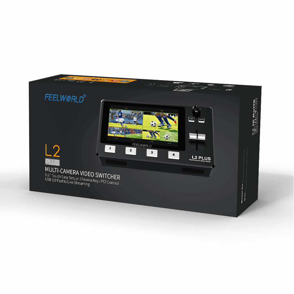 その他 FEELWORLD L2 PLUS FEELWORLD L2 PLUS マルチカメラ ビデオ ミキサー スイッチャー