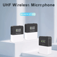 Microfone-de-Lapela-Duplo-Sem-Fio-Mamen-KT-W1-para-Cameras-Filmadoras-e-Smartphones