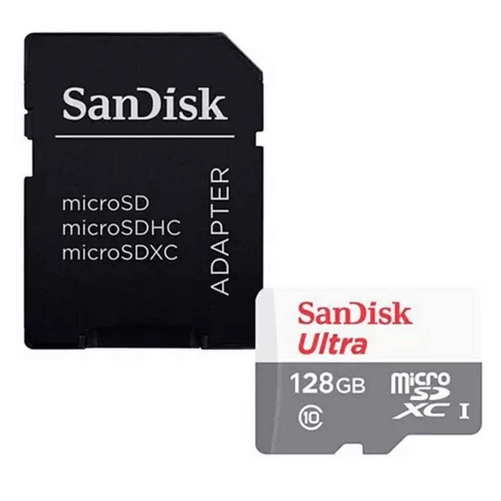 Cartao-MicroSDXC-SanDisk-Ultra-128Gb-UHS-I-U1-de-100Mb-s Cartao-MicroSDXC-SanDisk-Ultra-128Gb-UHS-I-U1-de-100Mb-s
