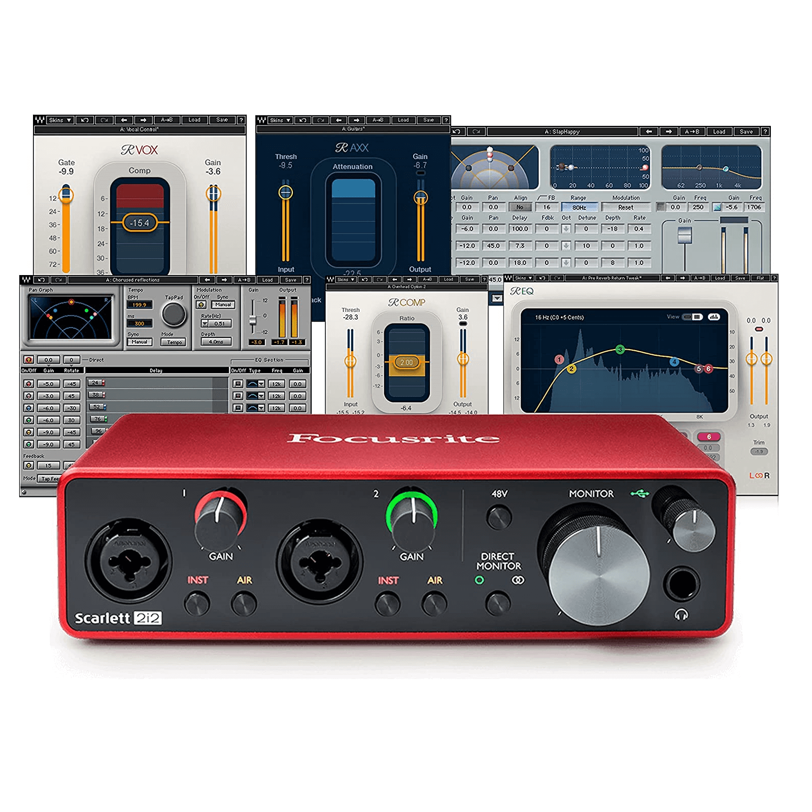 DTM・DAW Focusrite Scarlett 2i2 (2nd Gen) Focusrite Scarlett 2i2 (3ª geração) Interface de áudio USB C