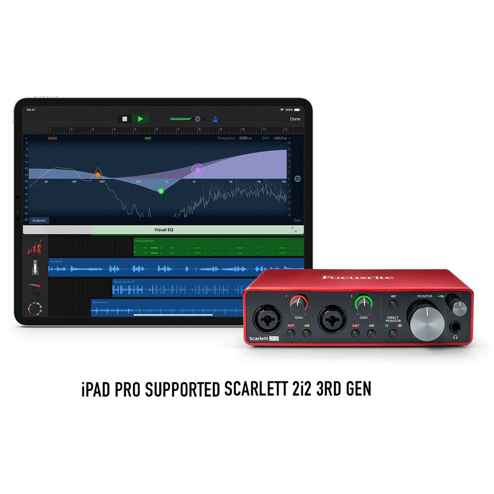Interface de Áudio Focusrite Scarlett 2i2 2x2 - WorldView