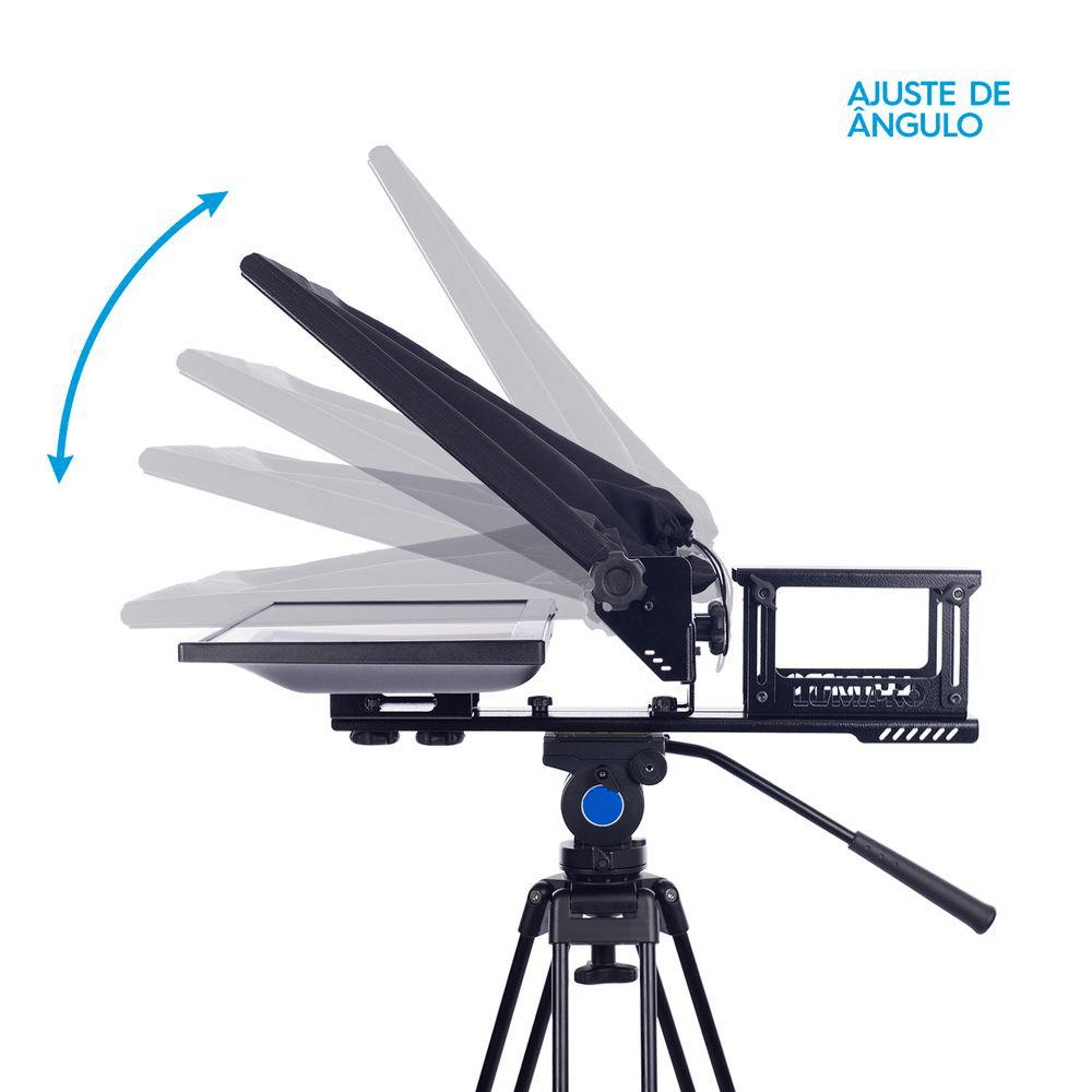 Teleprompter Profissional Lumipro Led 19' - eMania Foto e Video