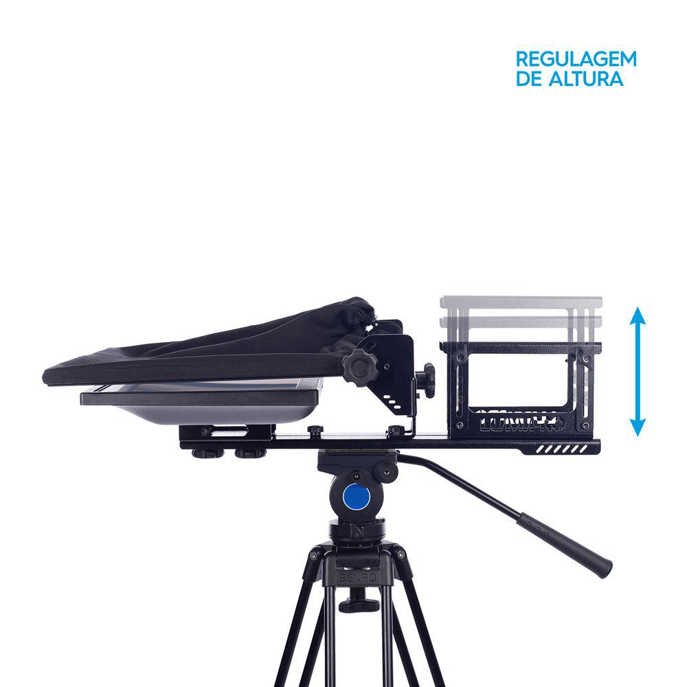 Teleprompter Profissional Lumipro Led 19' - eMania Foto e Video