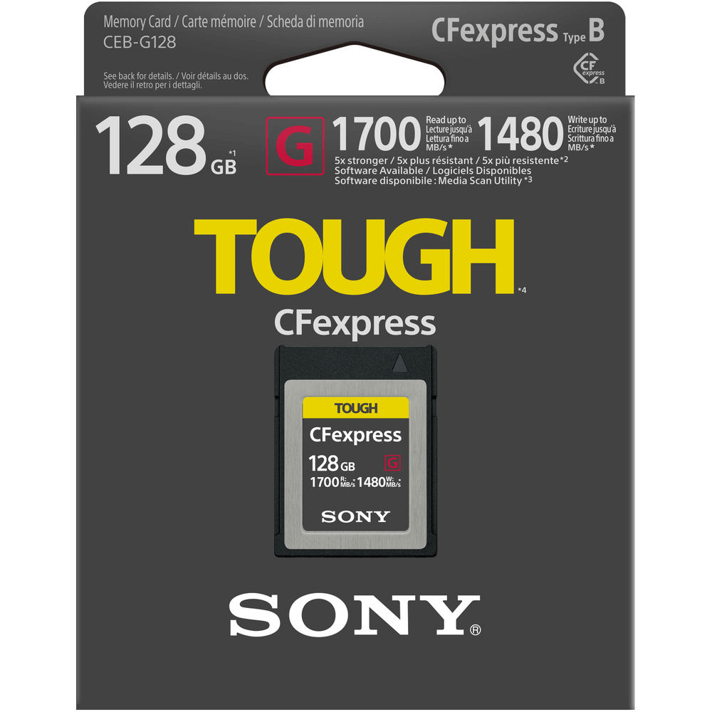 Cartão CFexpress 128Gb Sony Tough Type B - eMania Foto e Video